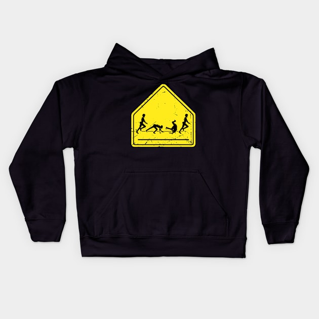 Jill Crossing Kids Hoodie by CCDesign